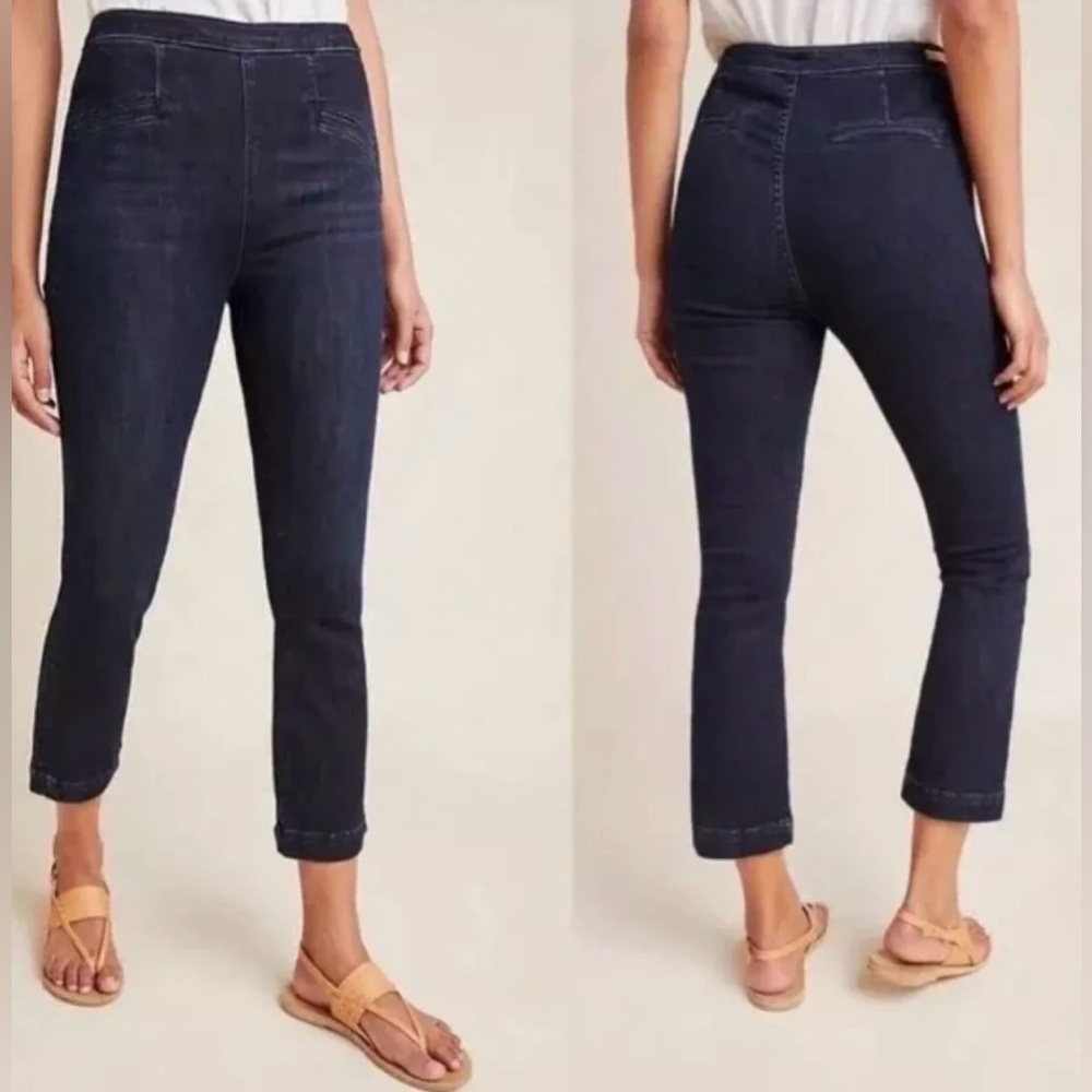Pilcro and the Letterpress by Anthropologie High-Rise Denim Trouser Legging Jean